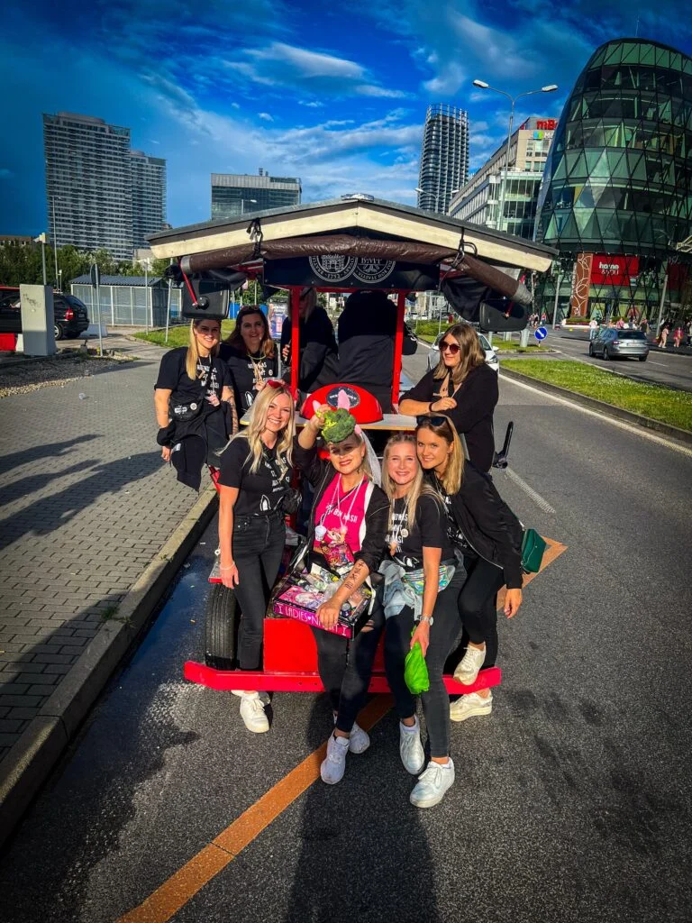 Prosecco bike počas jazdy Starým Mestom